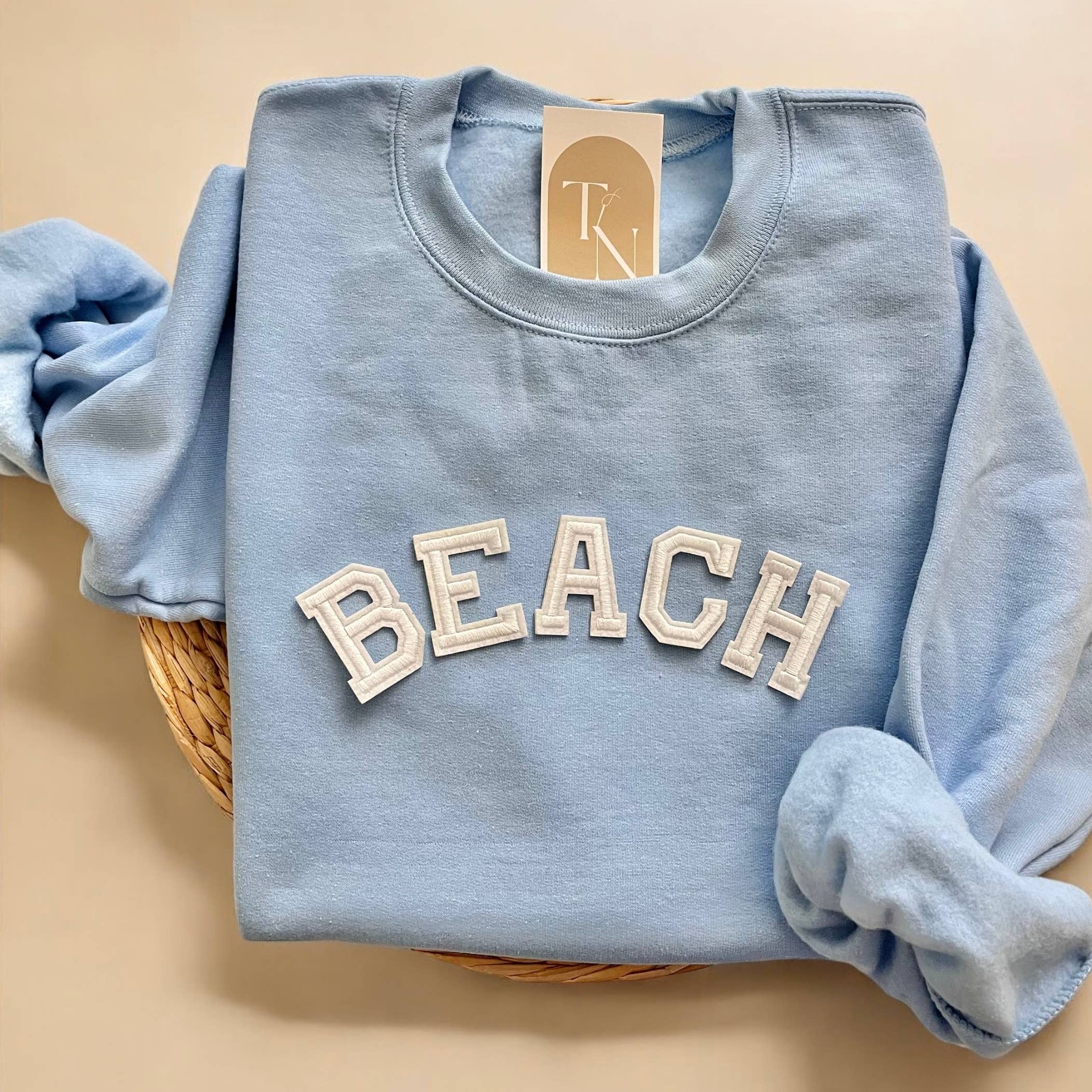 Beach Crewneck Sweatshirt, Beach Sweater T-Shirts, Hoodie | PodTeesHub.com