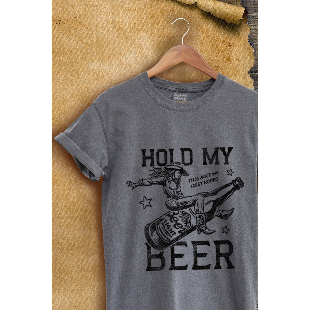 Hold My Beer Western Viantage  Graphic Tee Hoodie, Sweatshirt | PodTeesHub.com