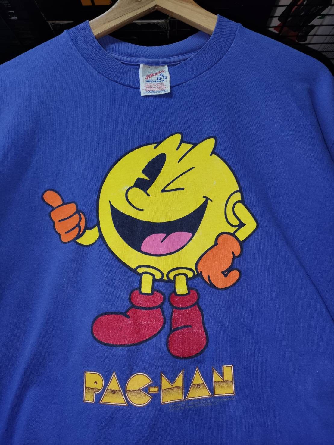 Vintage Vtg 90 S Pac Man Namco 1996 Game T Shirt Hoodie, Sweatshirt | PodTeesHub.com