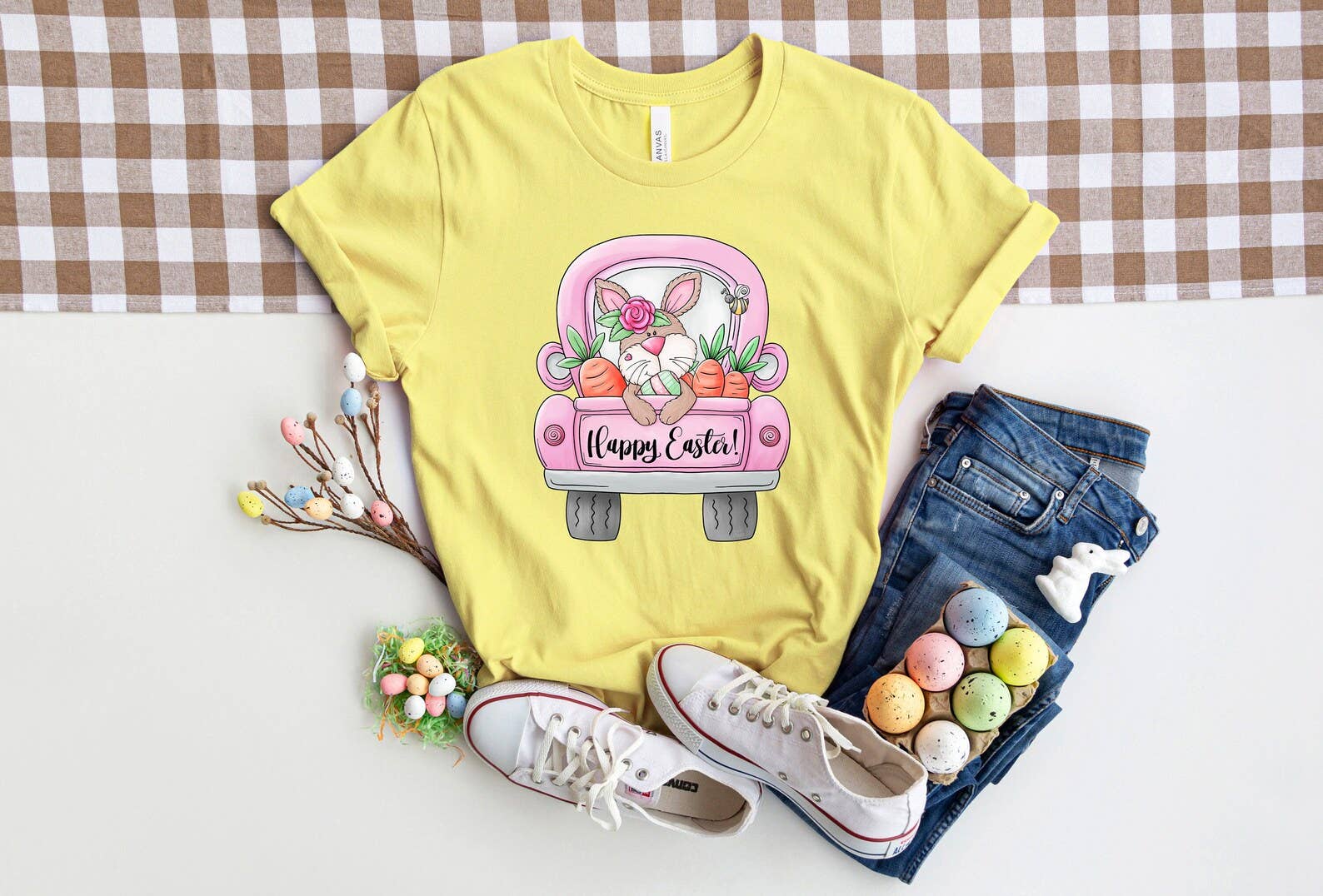 Happy Easter Truck T-Shirt Hoodie, Sweatshirt | PodTeesHub.com