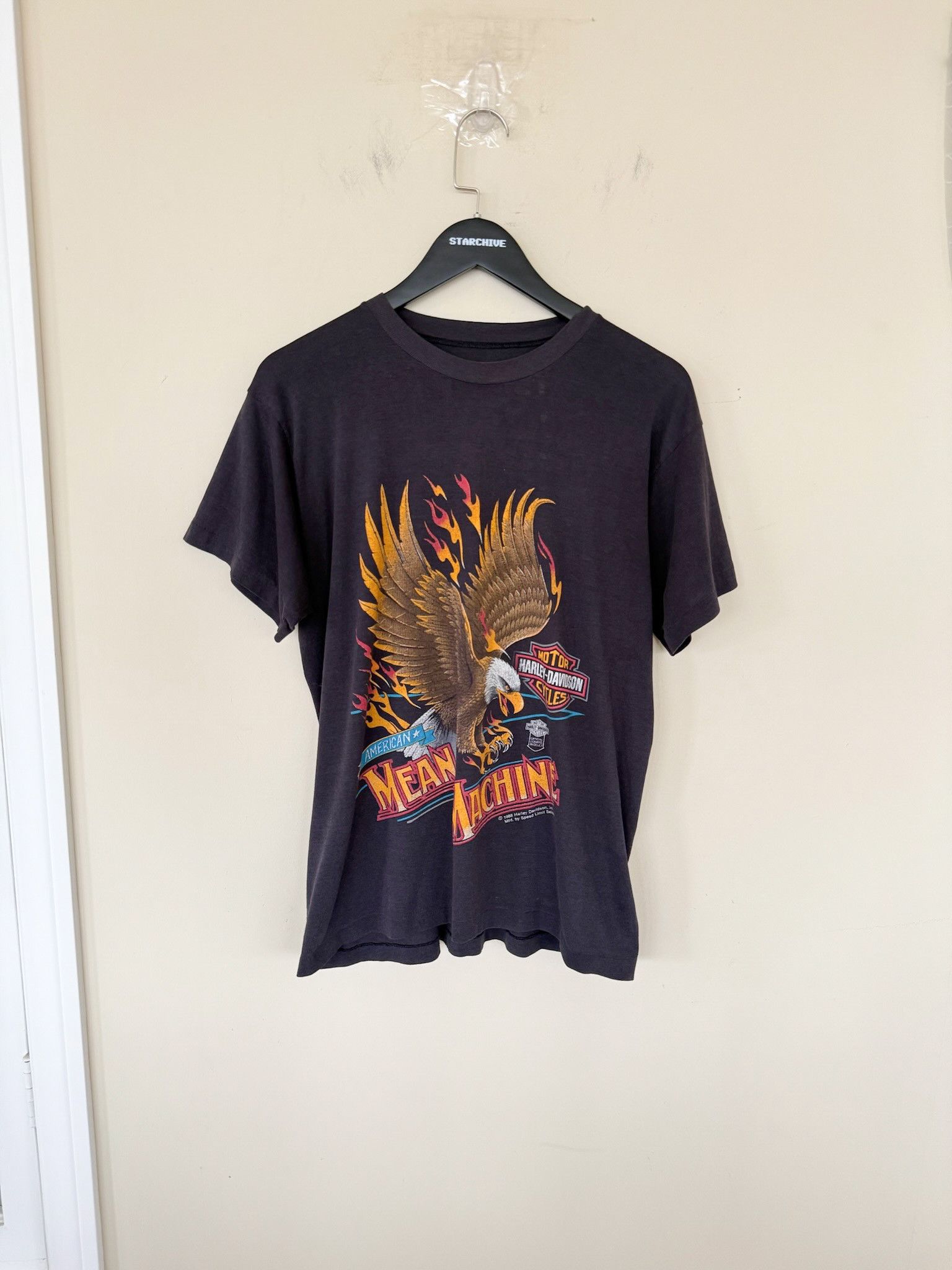 Vintage Harley Mean Machine 80s Tee Hoodie, Sweatshirt | PodTeesHub.com