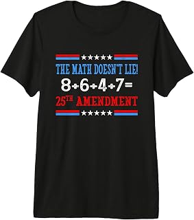 The Math Doesn't Lie! 8+6+4+7= 25th Amendment Vintage Premium Tri-Blend T-Shirt