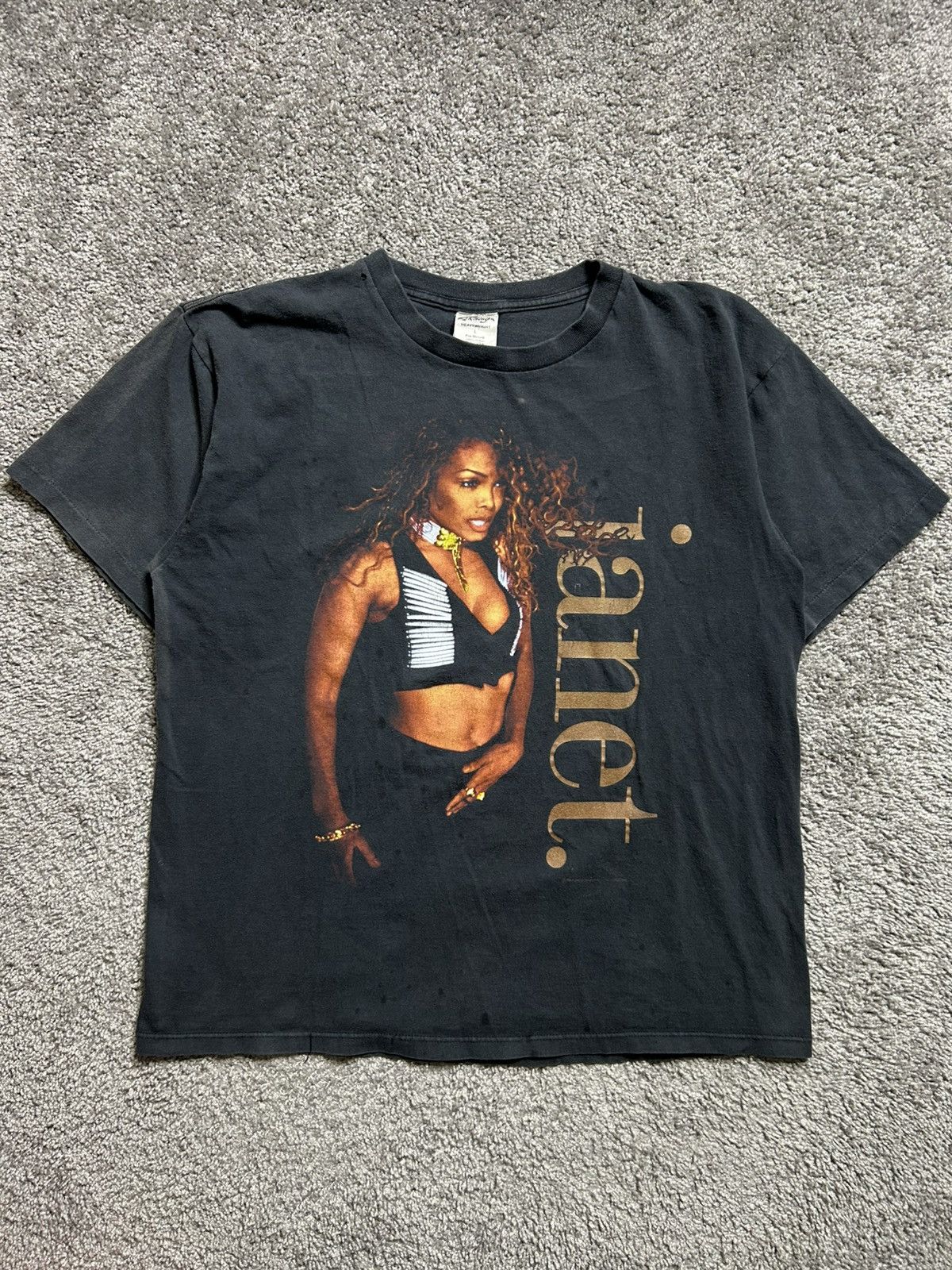 Vintage 90s Janet Jackson Sunfaded Tour Tee 1993 Single Hoodie, Sweatshirt | PodTeesHub.com
