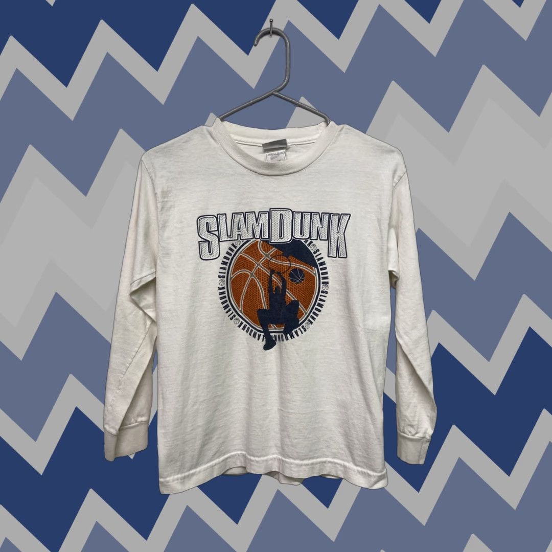 Vintage Pro Spirit T Shirt White Youth M Size Crew Neck Short Sleeve Sports Spirit Slam Dunk Hoodie, Sweatshirt