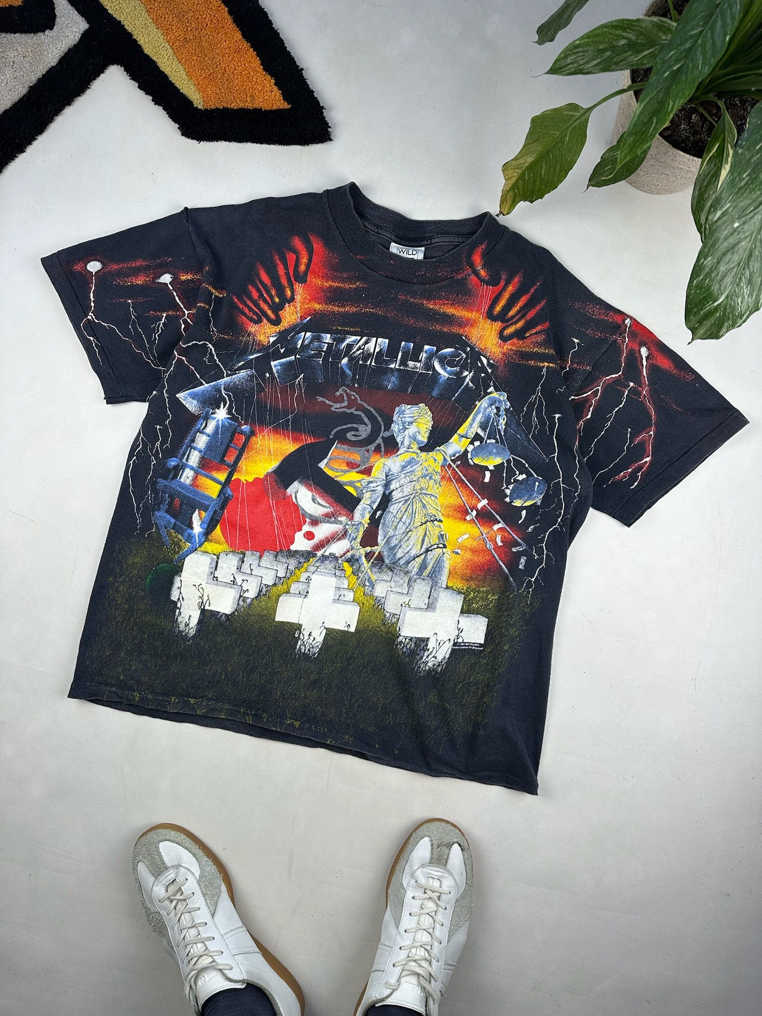 Vintage Metallica Tshirt Aop Tee All Over Print Hoodie, Sweatshirt | PodTeesHub.com
