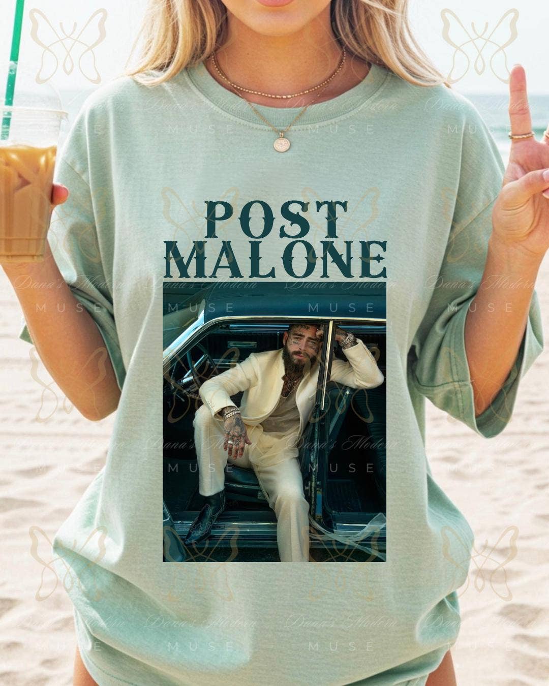 Post Malone Vintage Concert Style Unisex Relaxed Fit Tee Hoodie, Sweatshirt | PodTeesHub.com