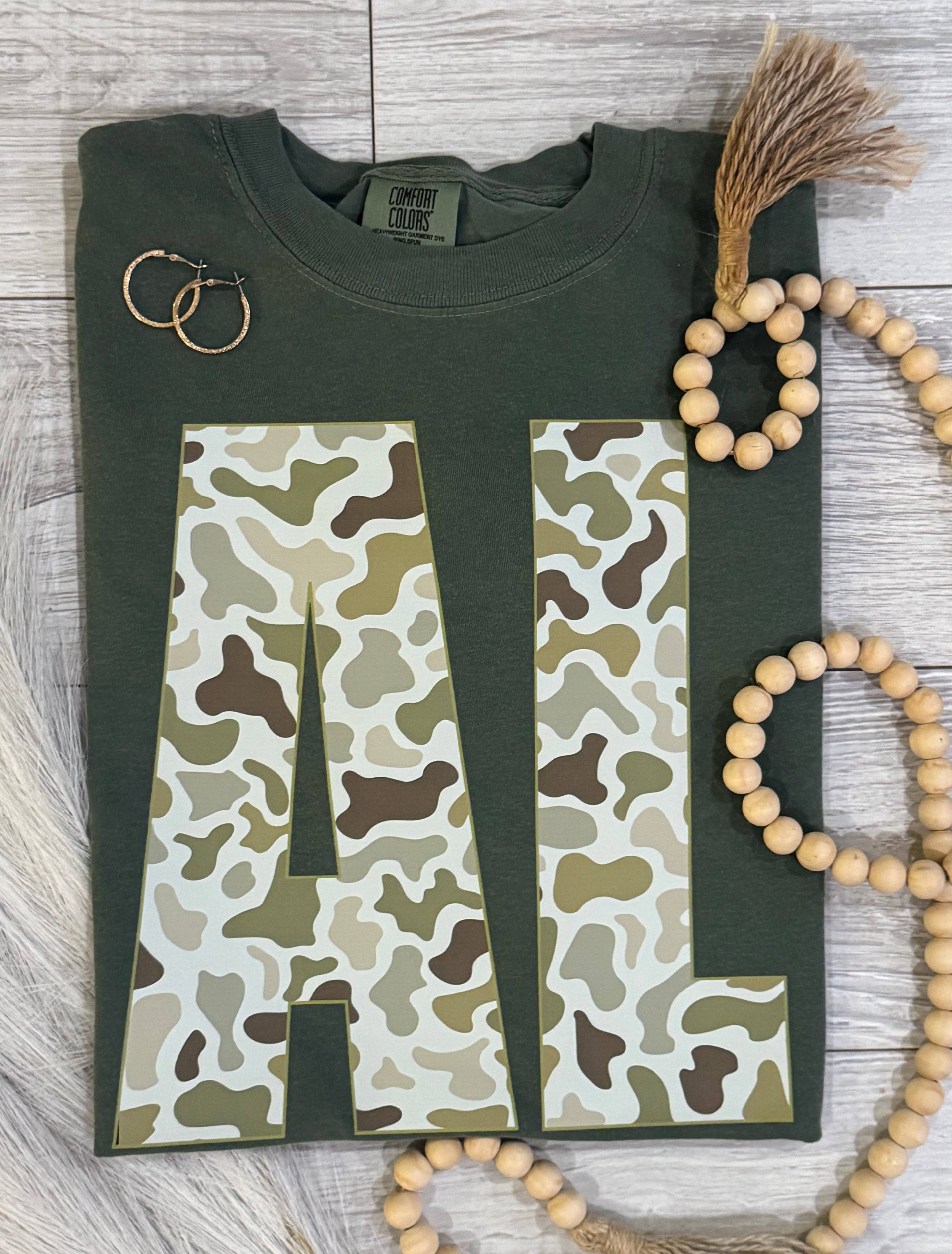 Al Camo State Tee Hoodie, Sweatshirt | PodTeesHub.com