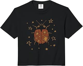 Whimsy Twee Ladybug y2k Grunge 2000s Alt Star Comfort Colors Crop Top