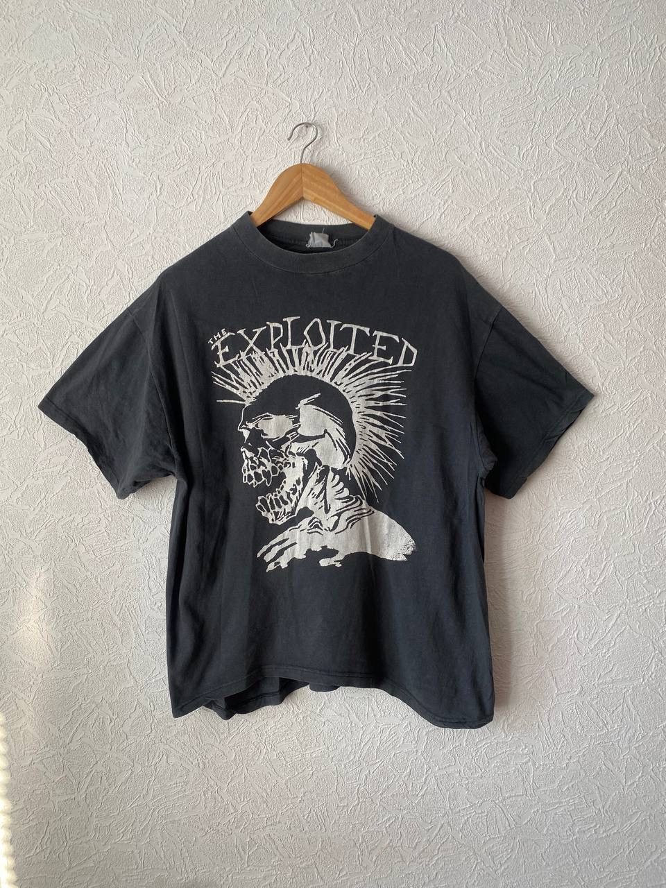 Band Tees Vintage 80s The Exploited Punk Band T Shirt Skull Hardcore Hoodie, Sweatshirt | PodTeesHub.com