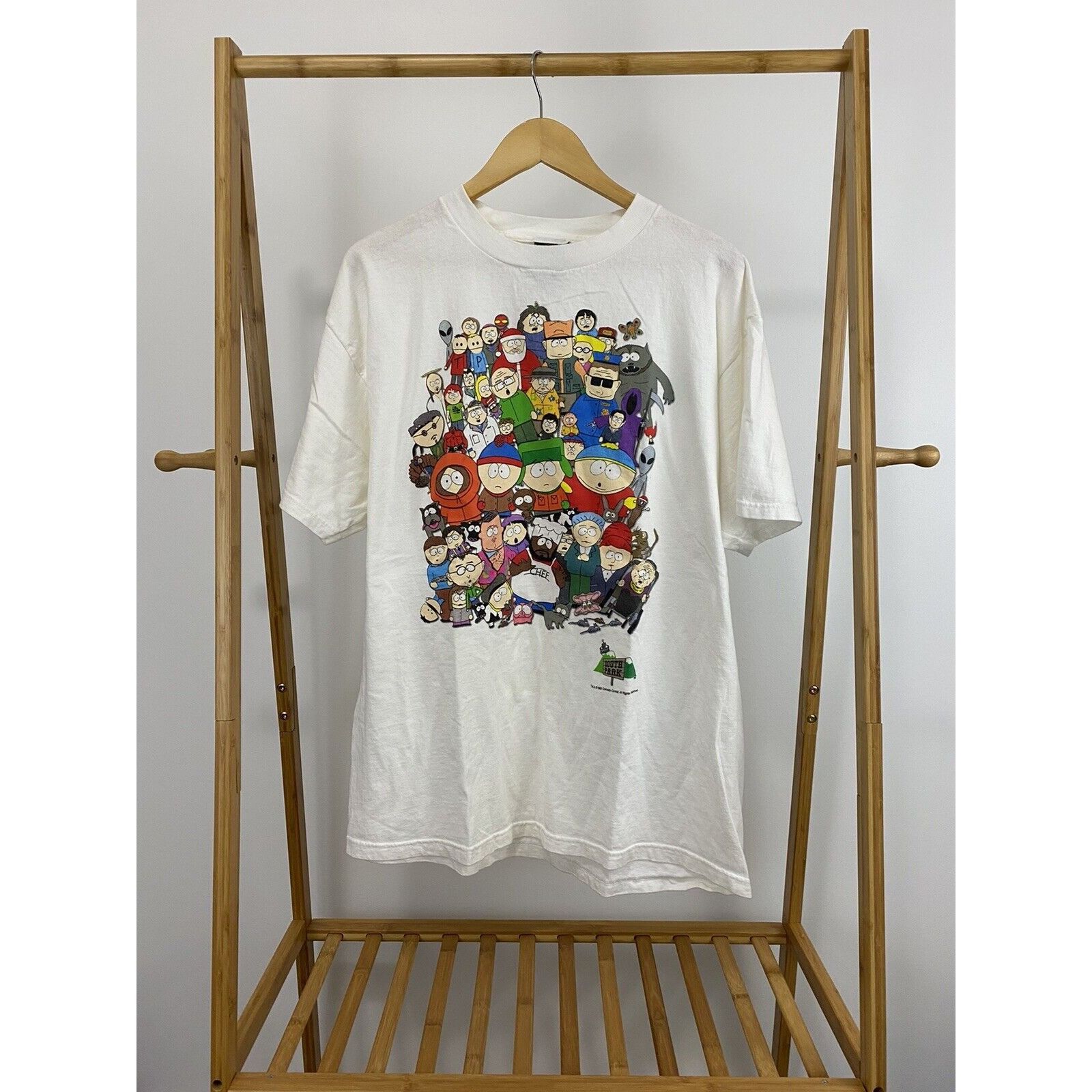 Vintage Vtg South Park All Cast Character Comedy Central T Shirt Xl Hoodie, Sweatshirt | PodTeesHub.com