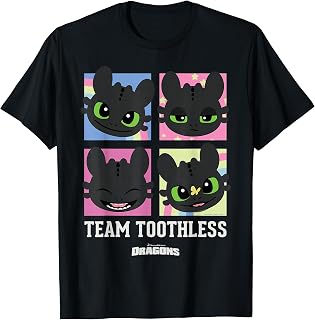 DreamWorks Dragons Team Toothless Expressions T-Shirt