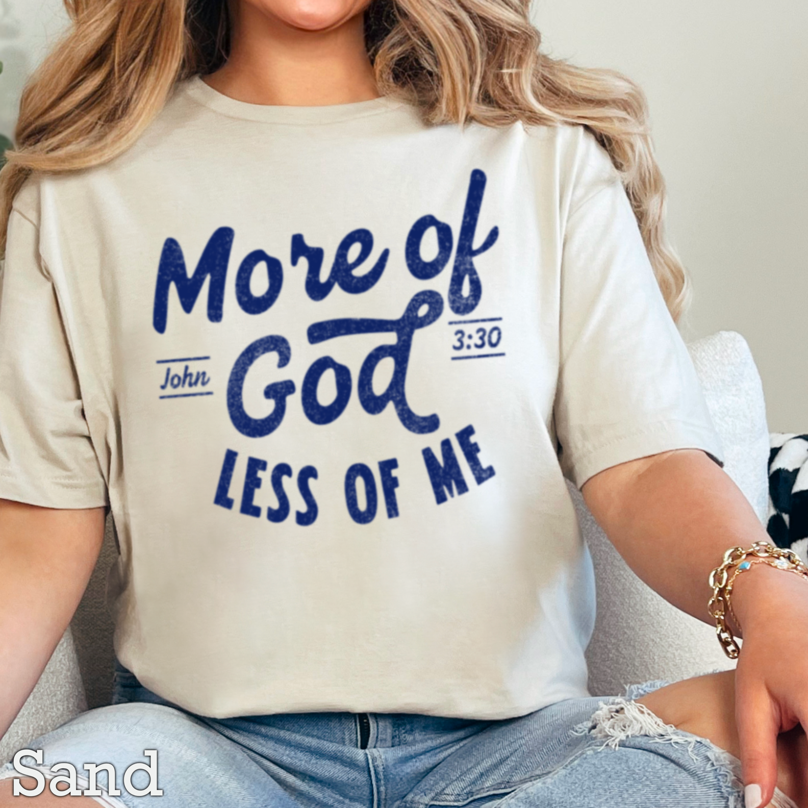 More of God Christian Graphic Tee | Gildan Hoodie, Sweatshirt | PodTeesHub.com