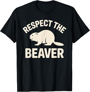 Funny Beaver Design for Men Women Kids Animal Beaver Lover T-Shirt