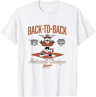 Texas Softball - Back-to-Back Champions Diamond - NCAA T-Shirt