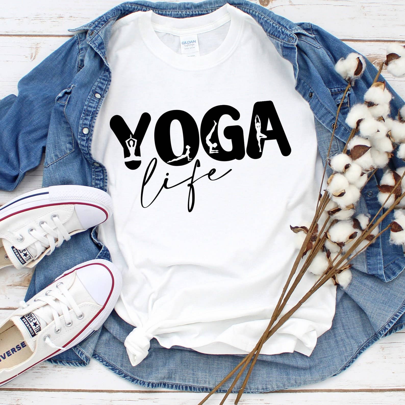 Yoga Life Tshirt Hoodie, Sweatshirt | PodTeesHub.com