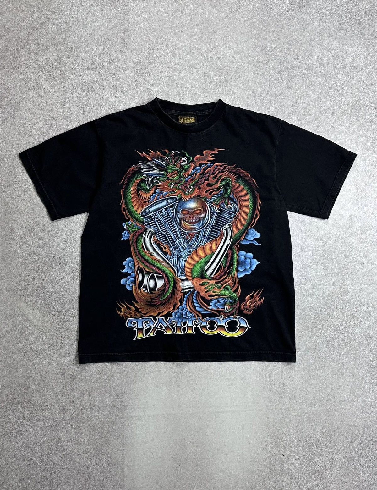Vintage 90s Tattoo Y2k Biker T Shirt Rare L Hoodie, Sweatshirt | PodTeesHub.com