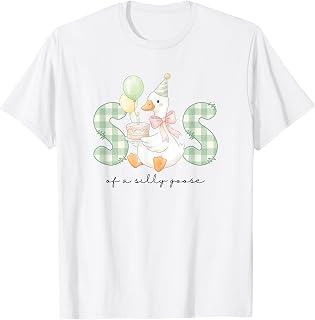 Sister of the Silly Goose Birthday Matching Family Outfit T-Shirt