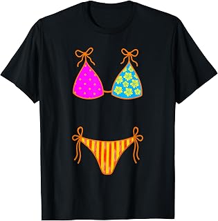 Summer Vacation Bikini Girls Trip Funny Hawaii Beach Retro T-Shirt