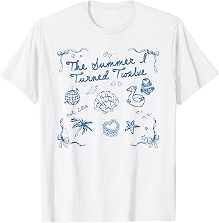 Summer I Turned Twelve Year Old Est 2014 12th Birthday T-Shirt