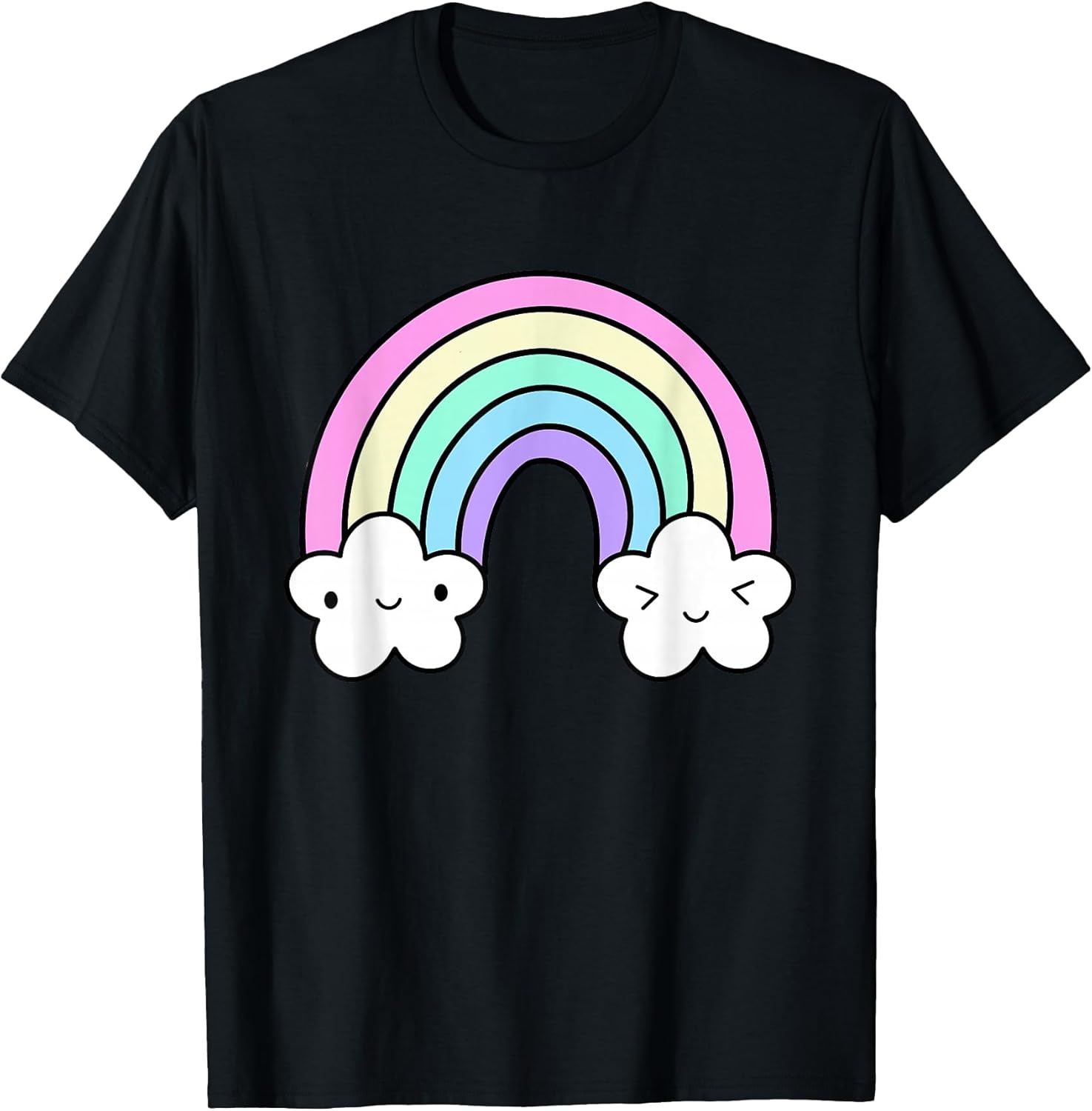 Kawaii Rainbow Clothes Pastel Aesthetic Cute Harajuku T-Shirt