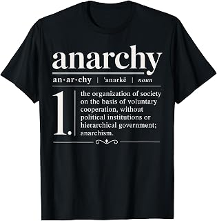 Anarchy Definition in Classic Dictionary Style T-Shirt