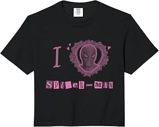 Spider-Man: BND Movie 2026 I Heart Spider-Man Collage Comfort Colors Crop Top