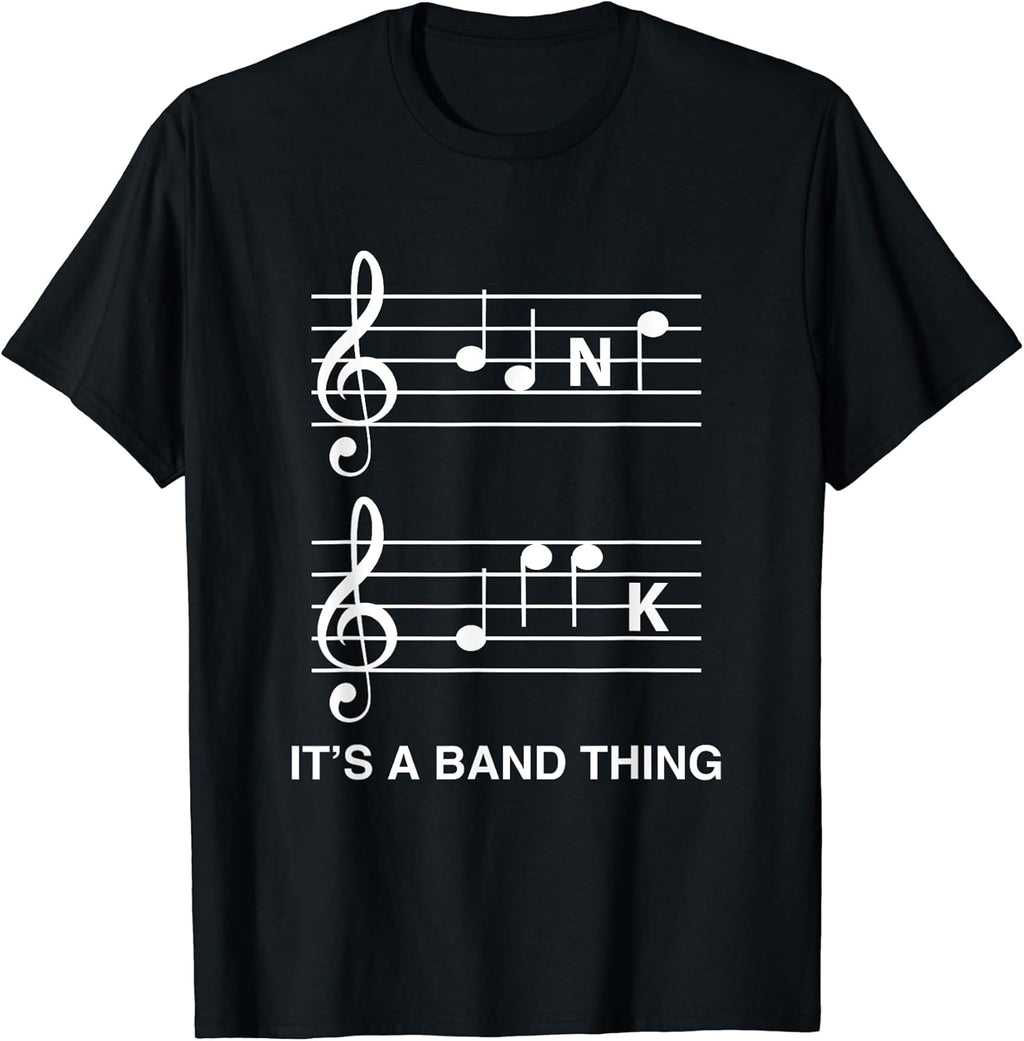 Musicians Band Geek Music Notes Spelling Funny T Shirt