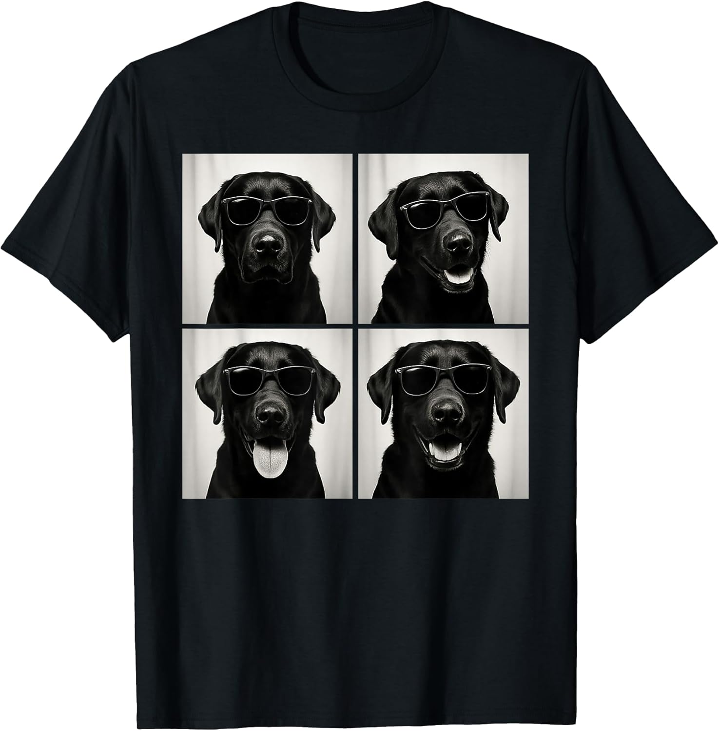 Funny Labrador Dog Lover Cute Black Lab Photo Booth T-Shirt