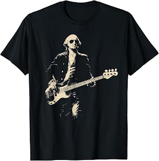Funny Bass Face Washington School History Musician Theme T-Shirt
