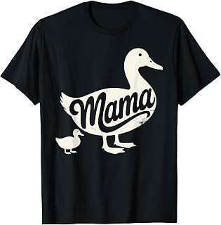 Duck Mom Art for Mom Mother Duckling Ducky Farmer Duck Mom T-Shirt