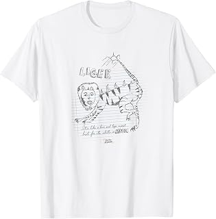 Napoleon Dynamite Liger Magic Notebook Drizzle Sketch T-Shirt