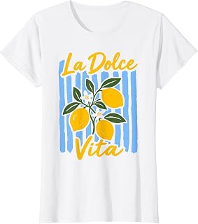 La Dolce Vita Lemon Italian Summer Vacation Vintage T-Shirt
