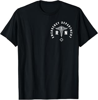 Emergency Department RN Shirt Registered Nurse 2 Sided T-Shirt