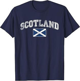 Scotland Flag Vintage Men Women Kids T-Shirt