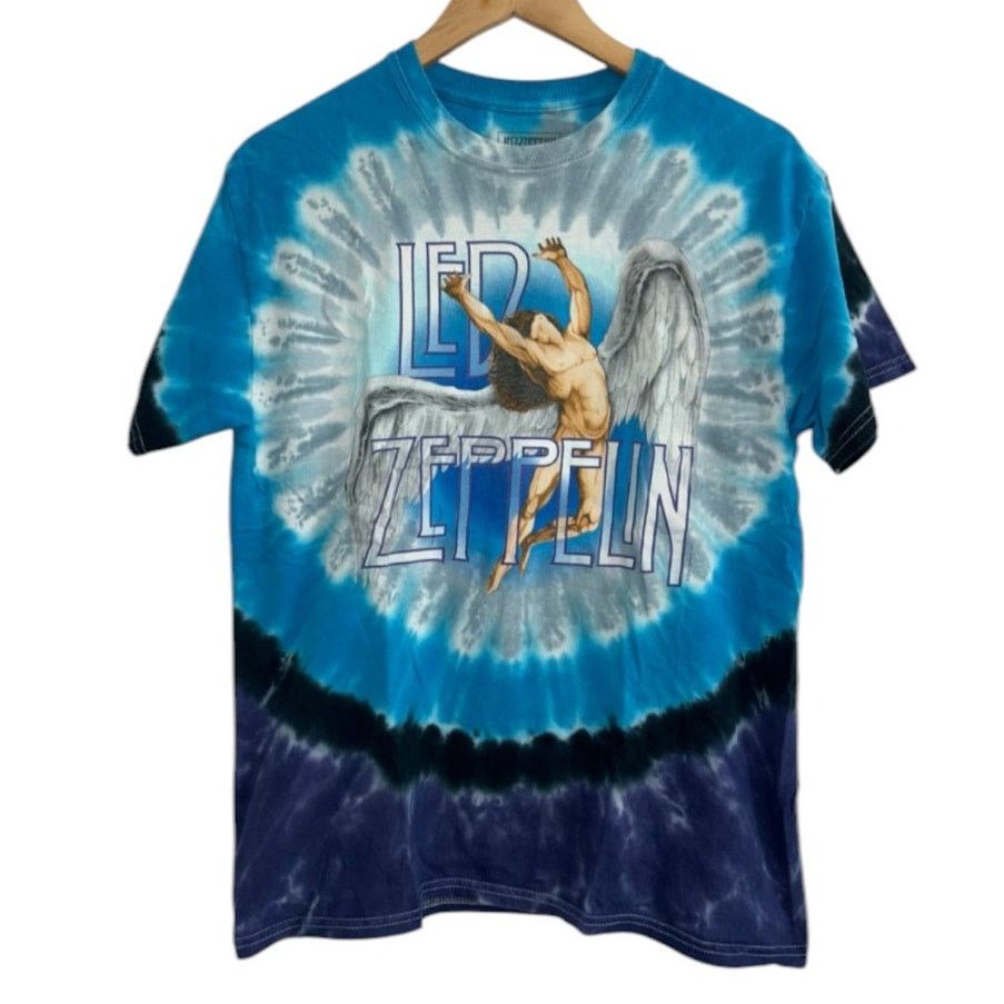 Zeppelin Led Zeppelin Rare Find Tie Dye Icarus 1975 Swan Song Men Tee Hoodie, Sweatshirt | PodTeesHub.com