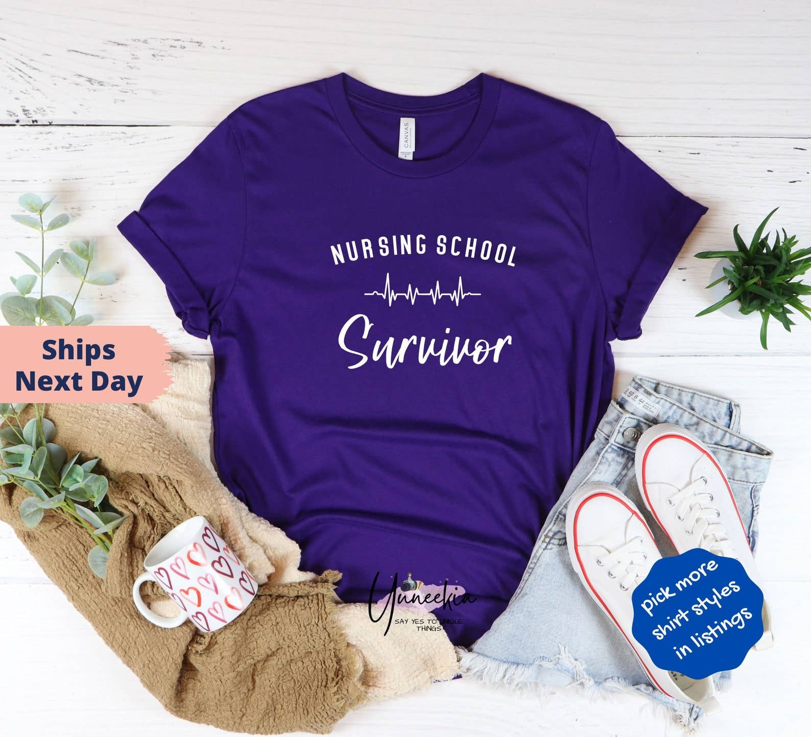 Nursing School Survivor T-Shirt Hoodie, Sweatshirt | PodTeesHub.com