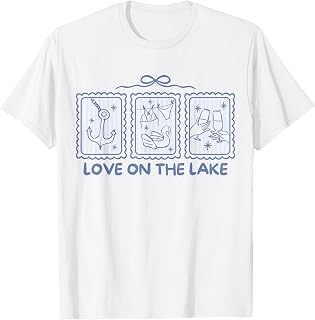 Love On The Lake Bachelorette Lakeside Party T-Shirt