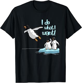 Cute Penguin Art for Men Women Funny Emperor Penguin Lover T-Shirt