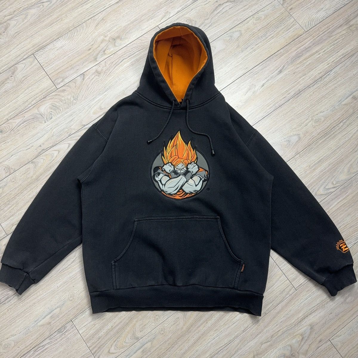 Anime Rare Dragonball Z Goku 2001 Vintage Sunfaded Hoodie Anorak T-Shirts, Sweatshirt | PodTeesHub.com