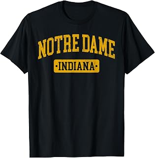 Notre Dame in Vintage Athletic Sports Design T-Shirt
