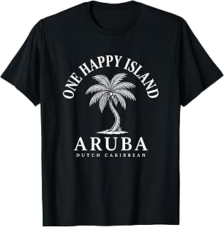 Aruba One Happy Island Aruban Souvenir Dutch Caribbean T-Shirt