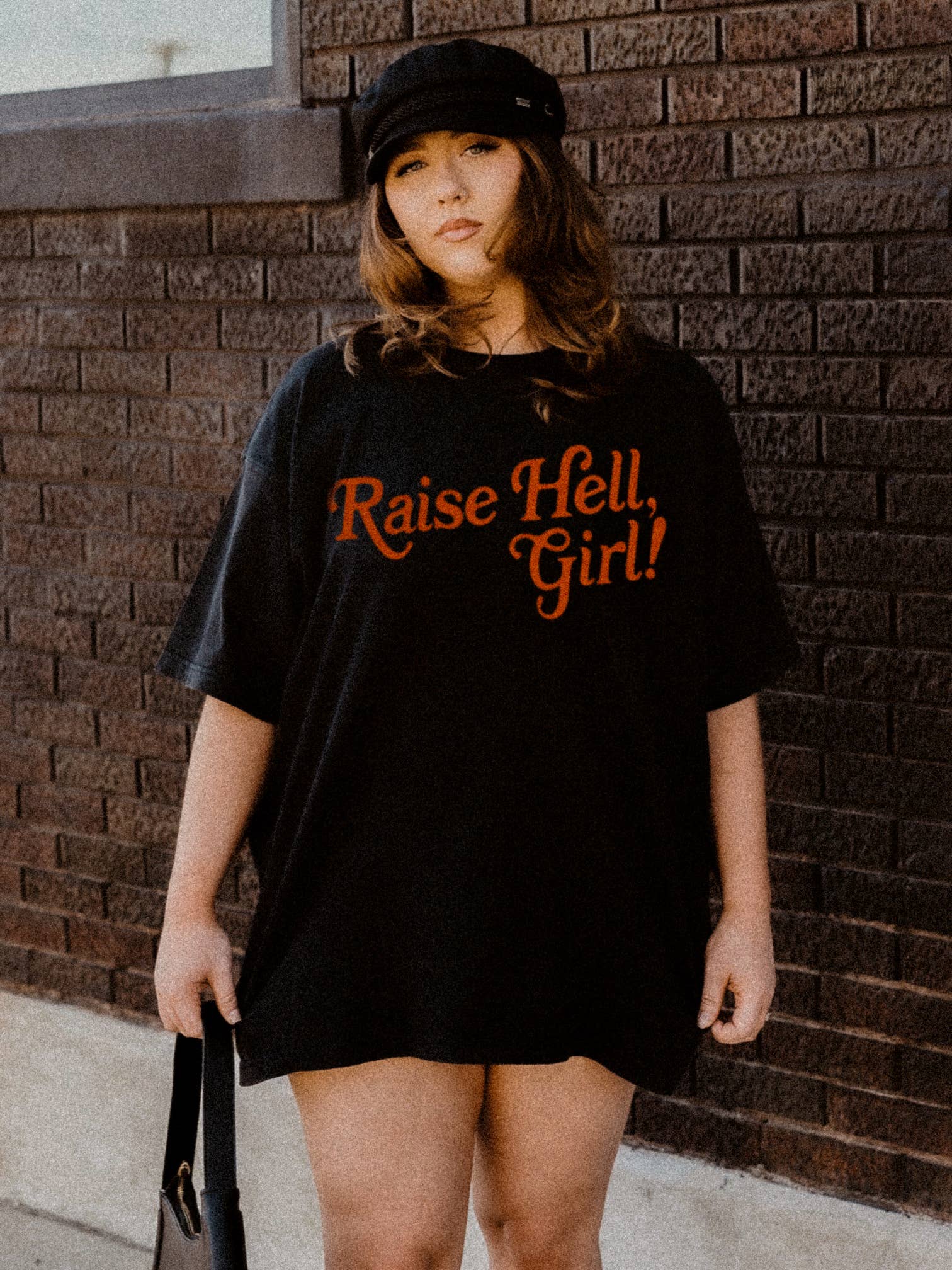 Raise Hell Girl Feminist Graphic Tee - Black Hoodie, Sweatshirt | PodTeesHub.com
