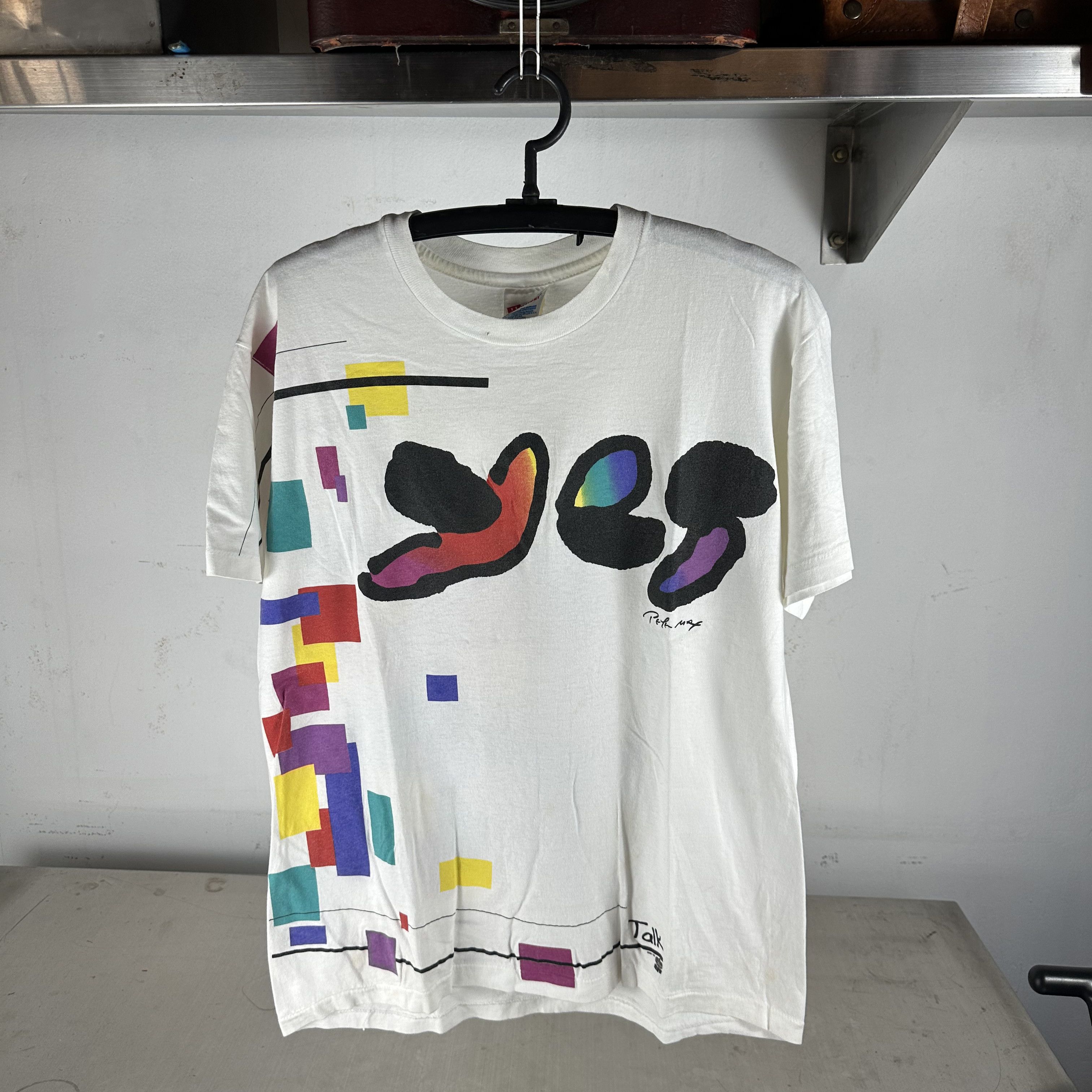 Vintage 1994 Yes Talk Tour Concert Peter Max Rock Band T Shirt Hoodie, Sweatshirt | PodTeesHub.com