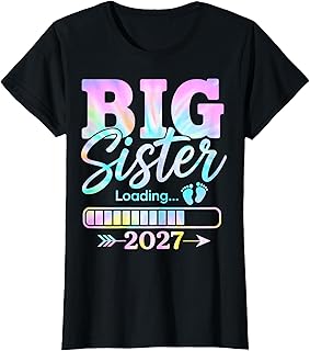 Big Sister Loading 2027, Promoted to Big Sister 2027 Girls T-Shirt