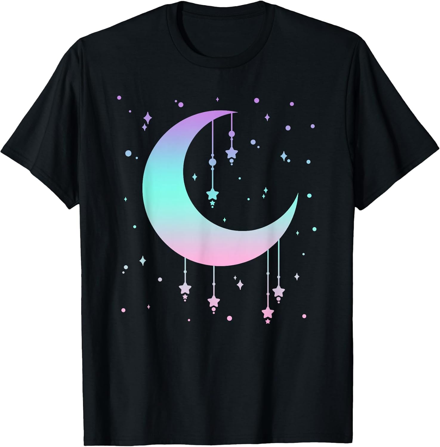 Pastel Moon Kawaii Pastel Goth T-Shirt Small