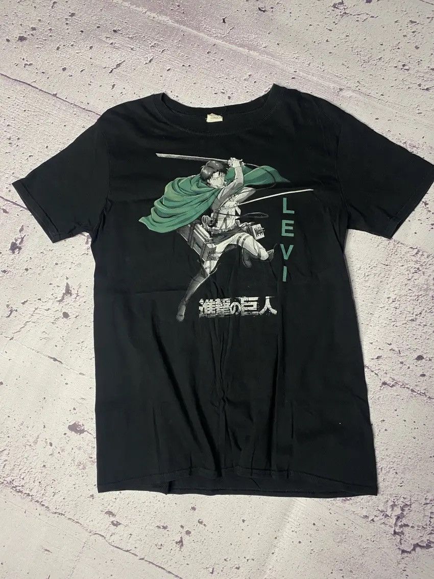 Anime Attack On Titan Levi Anime Cartoon Black T-Shirts, Hoodie, Sweatshirt | PodTeesHub.com