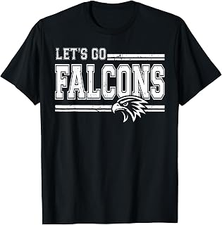 Falcons High School Sports Fan Team Spirit Vintage T-Shirt