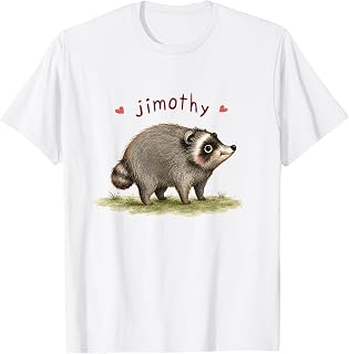 Cute Raccoon Meme Team Jimothy T-Shirt