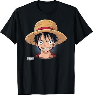 Anime Monkey D. Luffy Oversized Portrait T-Shirt