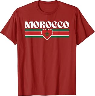 Morocco Maroc Moroccan Flag T-Shirt